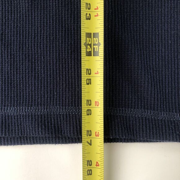 Eddie Bauer Waffle Knit Shirt Blue Size Medium - Picture 8 of 12